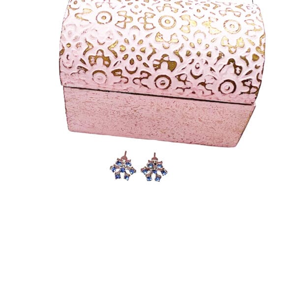 Blue Snowflake Earrings