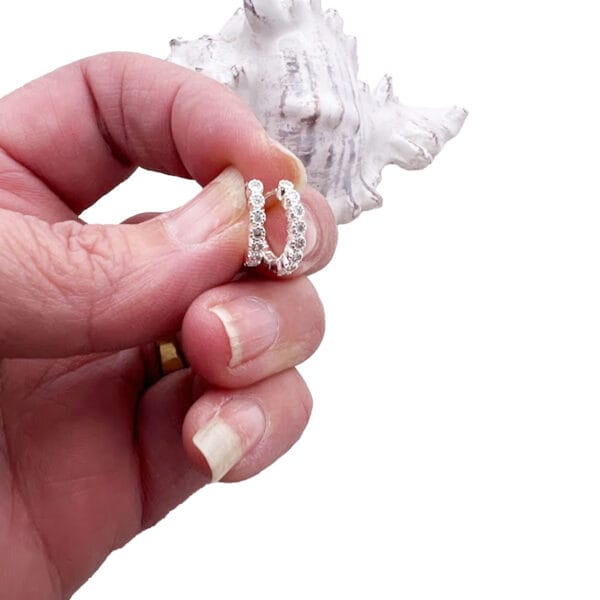 Sterling Silver Zirconia Earrings