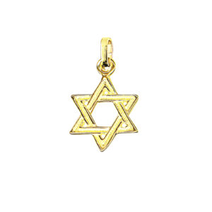 18ct Gold Star of David Faith Charm