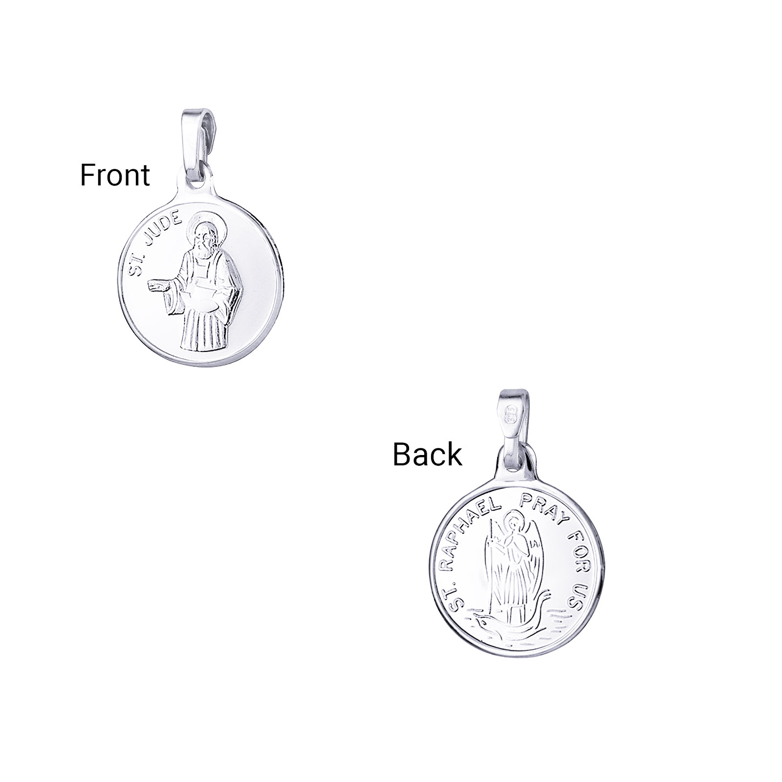 Saint Jude and Saint Raphael Charm 1 Saint Jude and Saint Raphael Charm