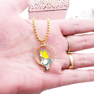 Alice in Wonderland Swing Necklace