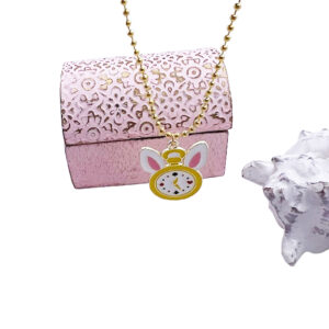 Alice in Wonderland Clock Necklace