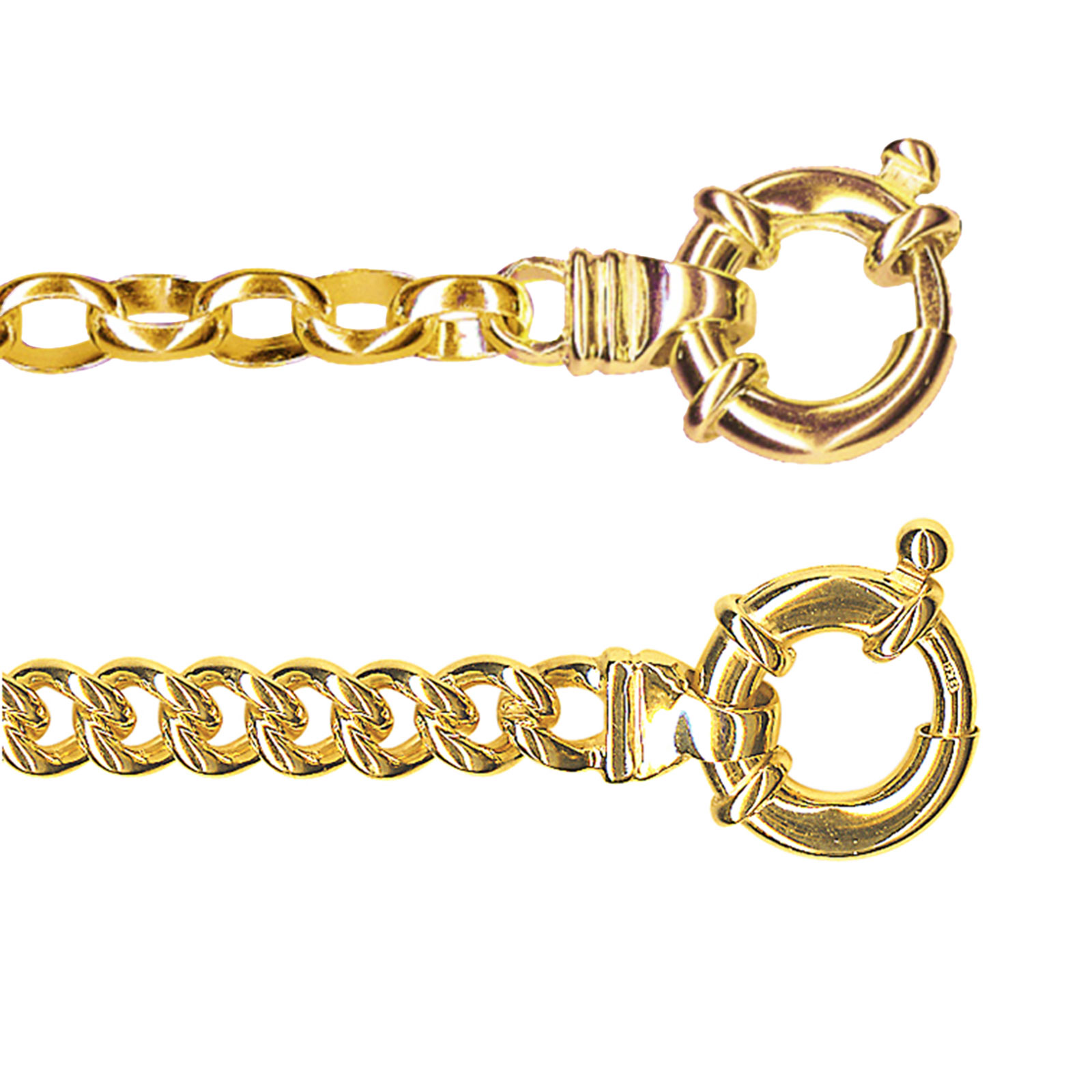 9ct Euro Bolt Ring Bracelet 1 9ct Euro Bolt ring Bracelet