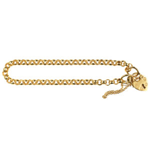 9ct Gold Padlock Bracelets 6 9ct Gold Padlock Bracelets