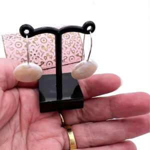 Freshwater Pearl Coin Earrings 5 Pearl Coin Earrings