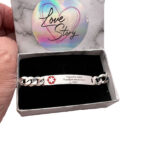 Sterling Silver Medical Bracelet Curb Link