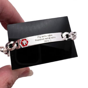 Sterling Silver Medical Bracelet