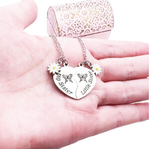 Sisters Break Apart Pendant Necklaces