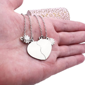 Sisters Break Apart Pendant Necklaces