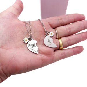 Sisters Break Apart Pendant Necklaces