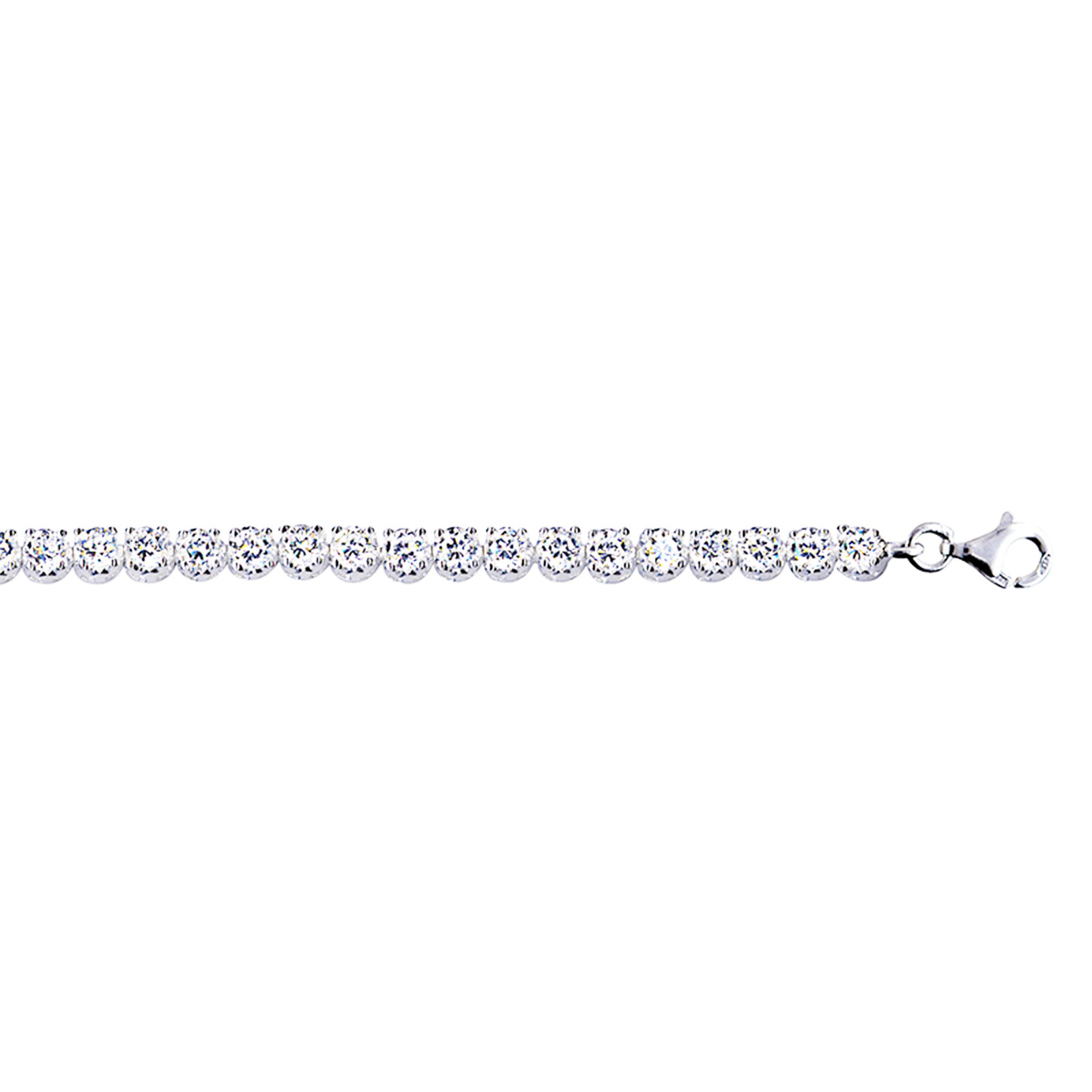 Sterling Silver Cubic Zirconia Bracelet 4 Sterling Silver Cubic Zirconia Bracelet