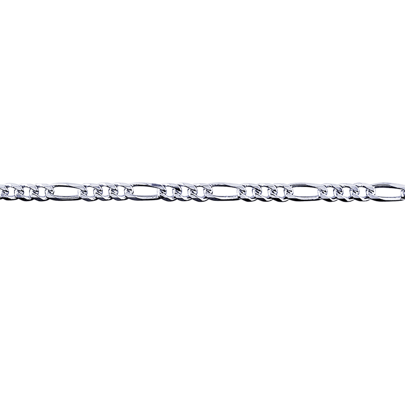 Sterling Silver Figaro Bracelets 2 Sterling Silver Figaro Bracelets