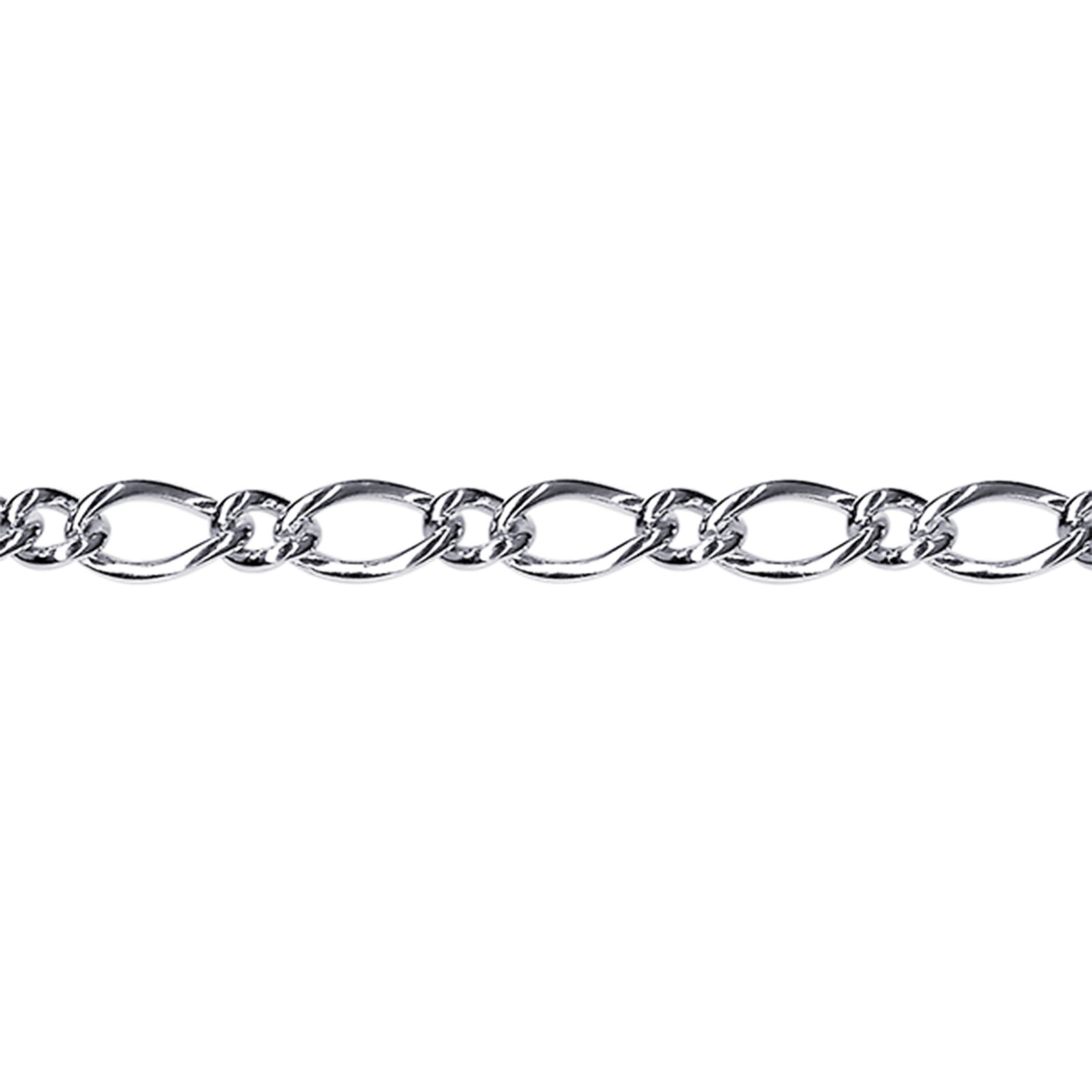 Sterling Silver Oval Figaro Bracelets 1 Sterling Silver Oval Figaro Bracelets