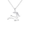 Sterling Silver Reindeer Necklace