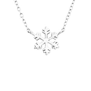 Sterling Silver Snowflake Necklace