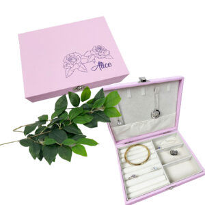 Personalised Pink Jewellery Box