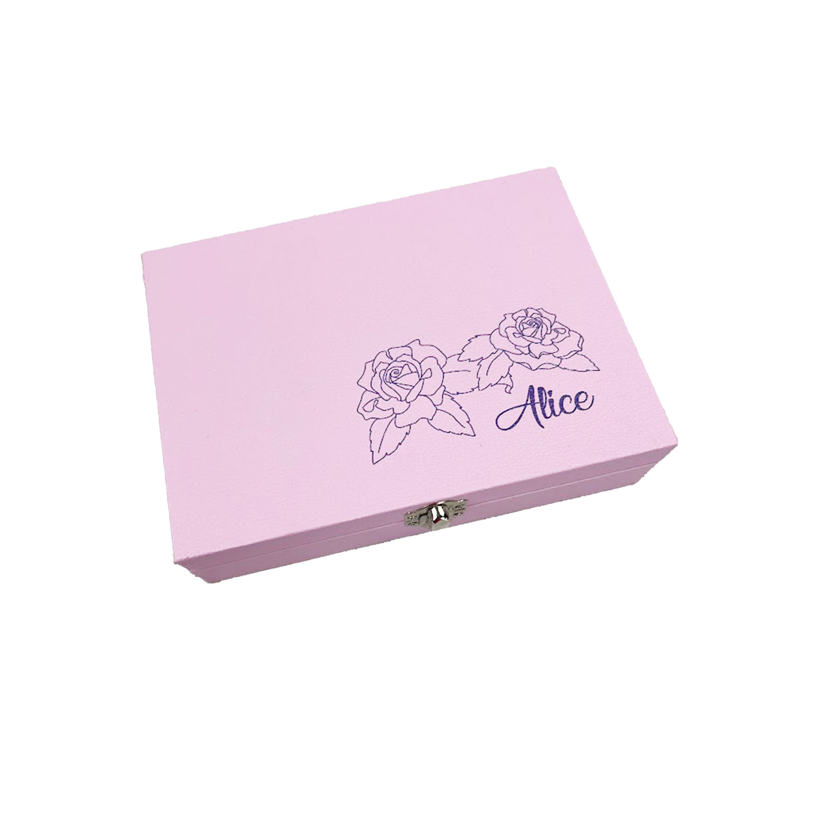 Personalised Pink Jewellery Box 2 Personalised Pink Jewellery Box