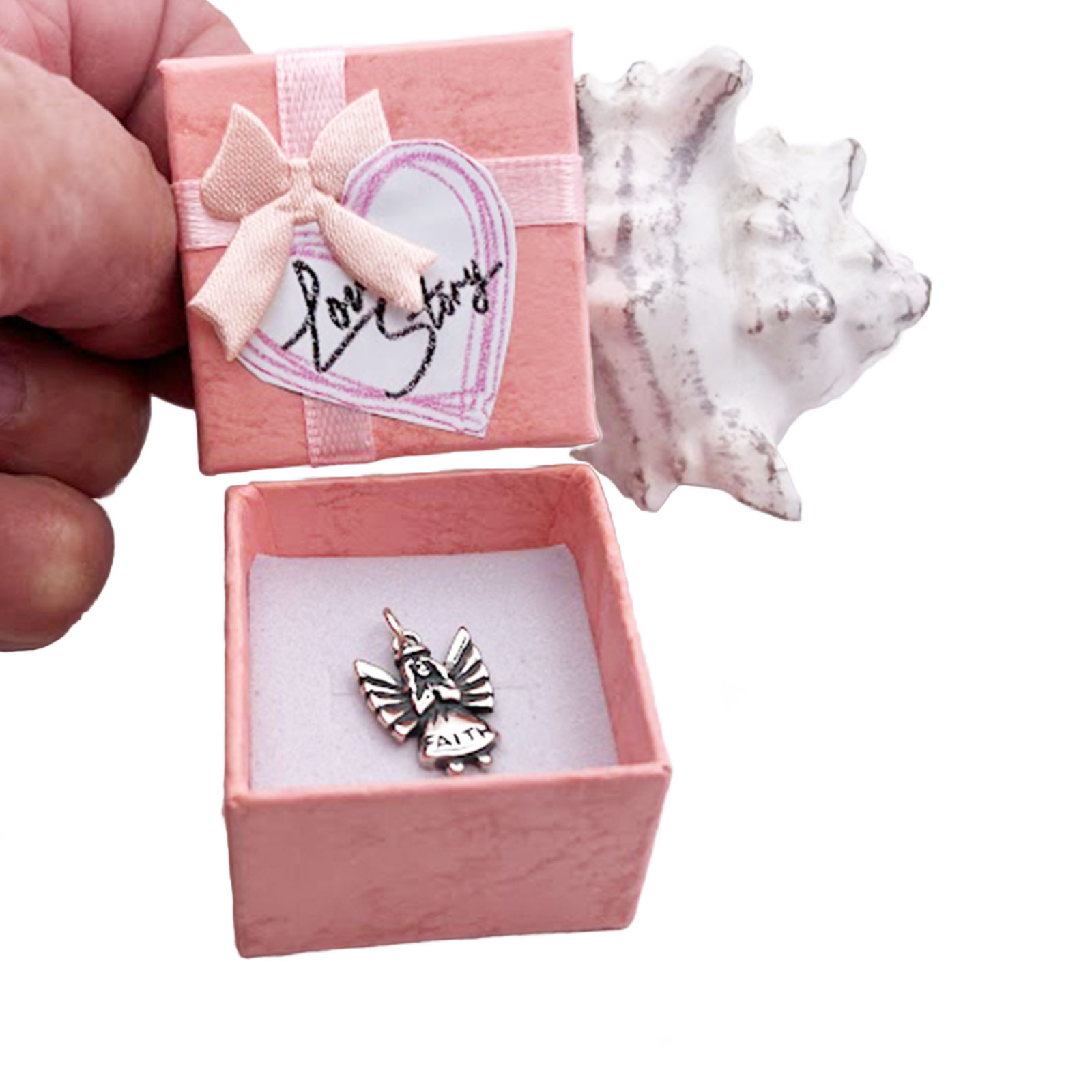 Sterling Silver Angel Faith Charm 4 Angel Faith Charm