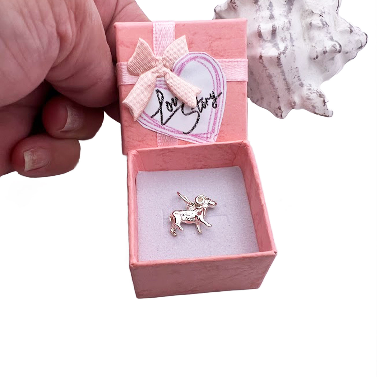 Sterling Silver Aries Zodiac Charm 2 Aries Zodiac Charm