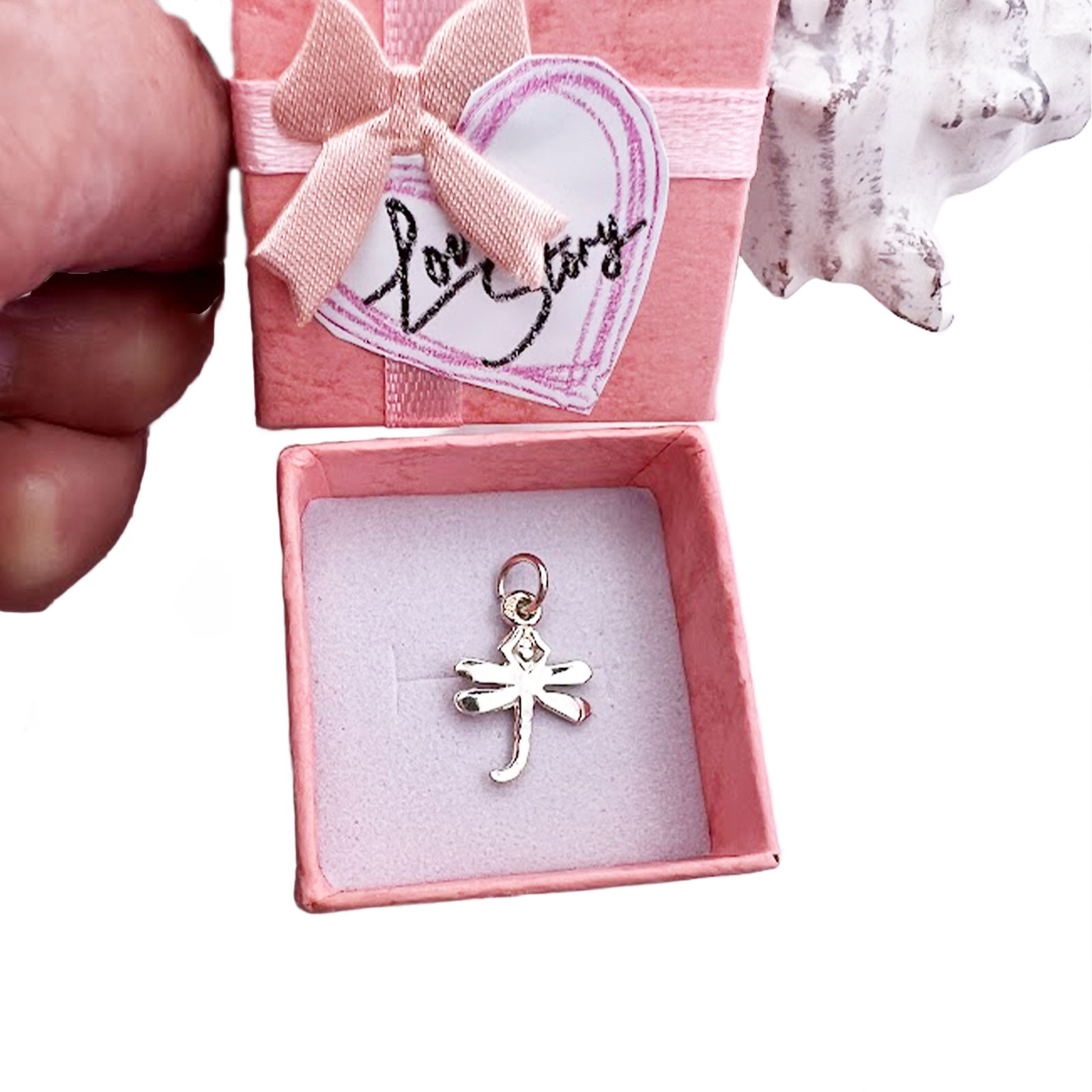 Sterling Silver Dragonfly Charm 4 Dragonfly Charm