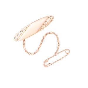 Embossed Oval Baby Brooch 6 Embossed Oval Baby Brooch