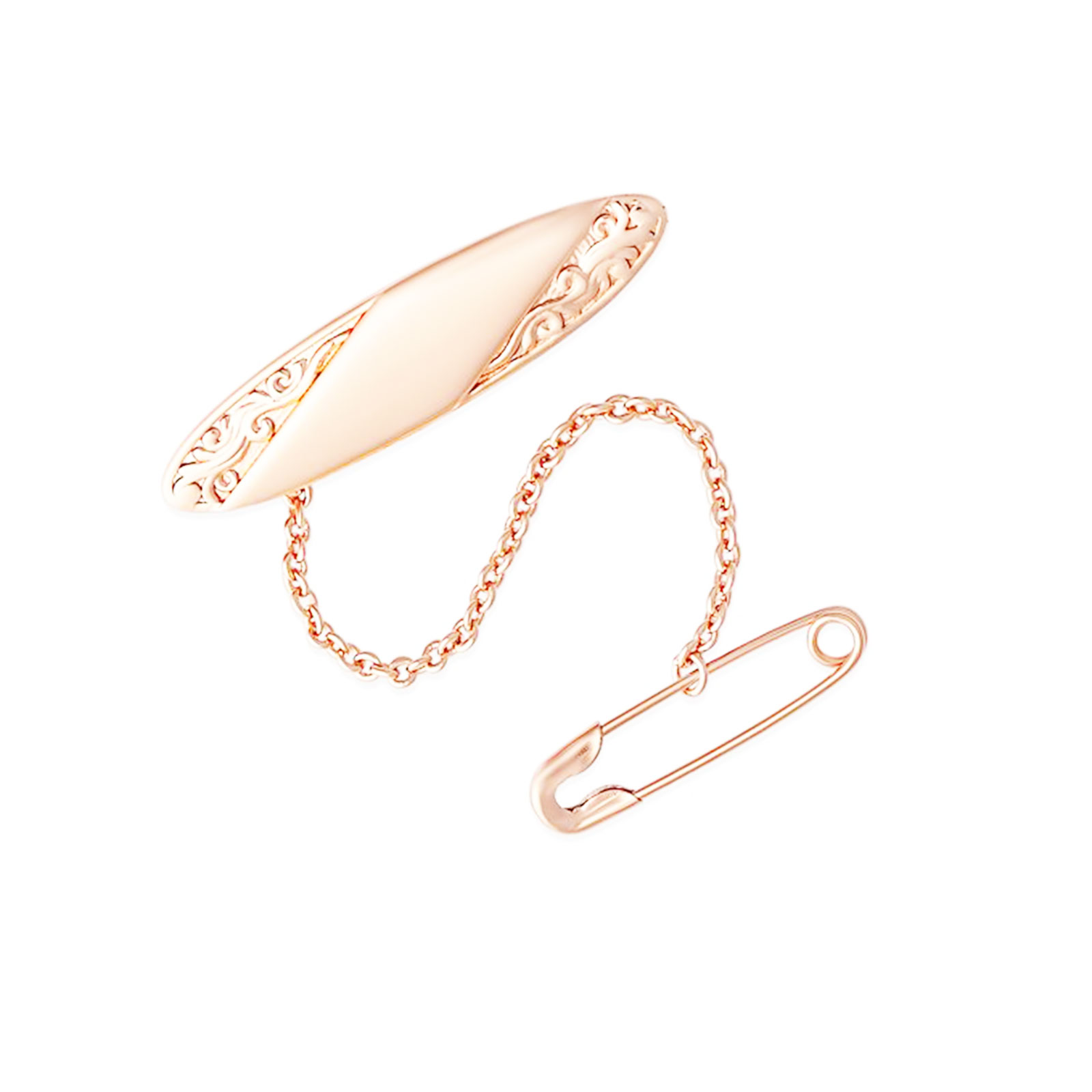 Embossed Oval Baby Brooch 3 Embossed Oval Baby Brooch