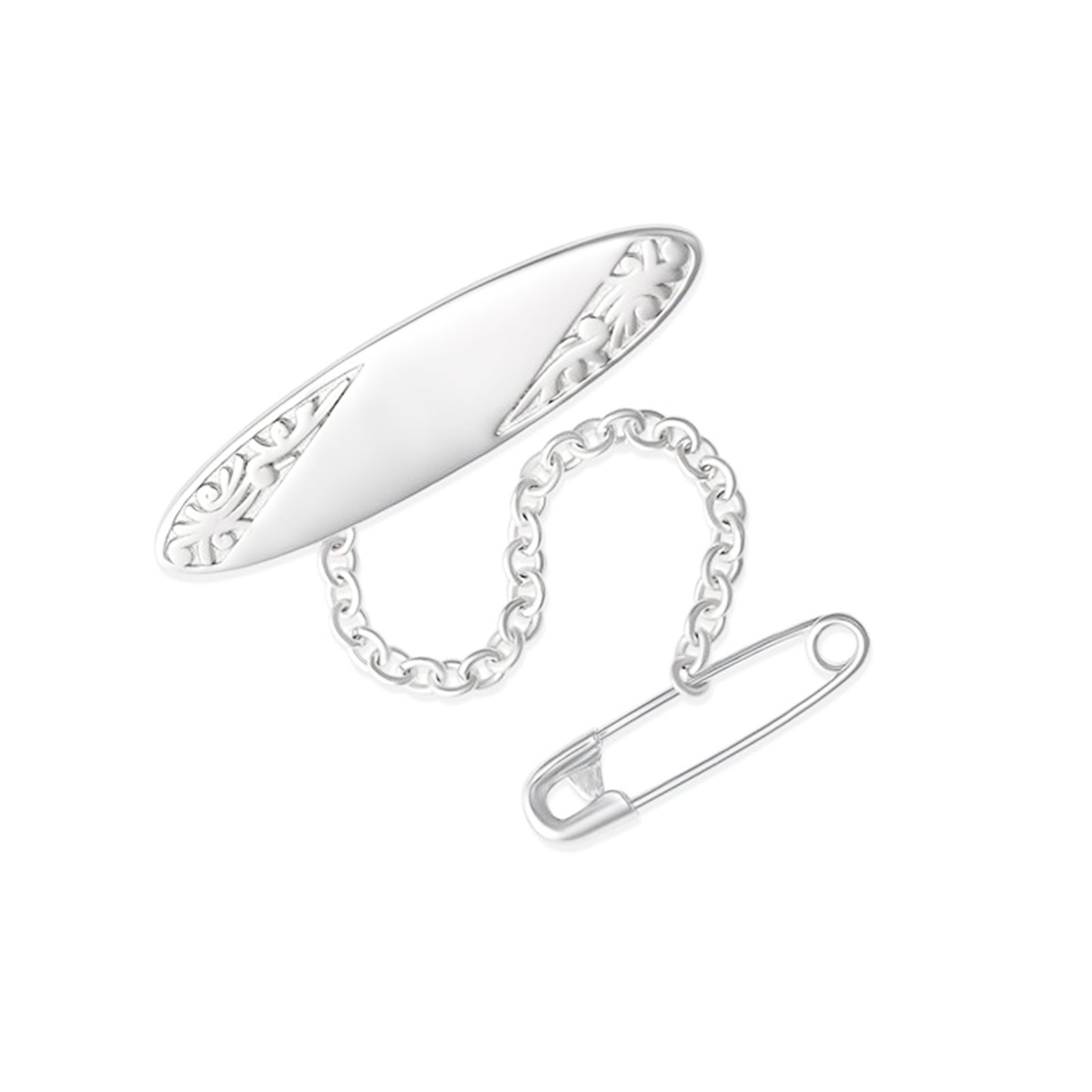 Embossed Oval Baby Brooch 4 Embossed Oval Baby Brooch