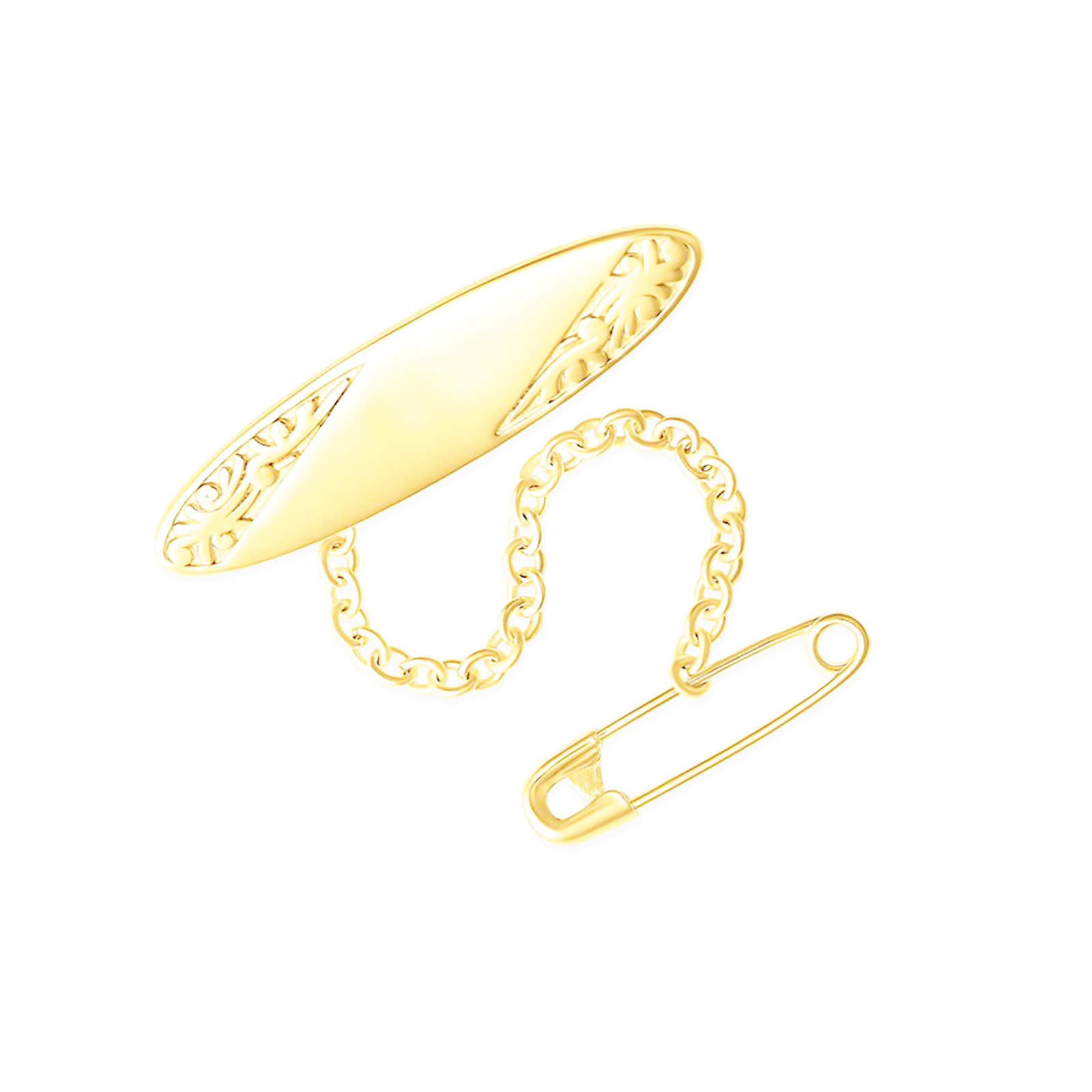 Embossed Oval Baby Brooch 2 Embossed Oval Baby Brooch