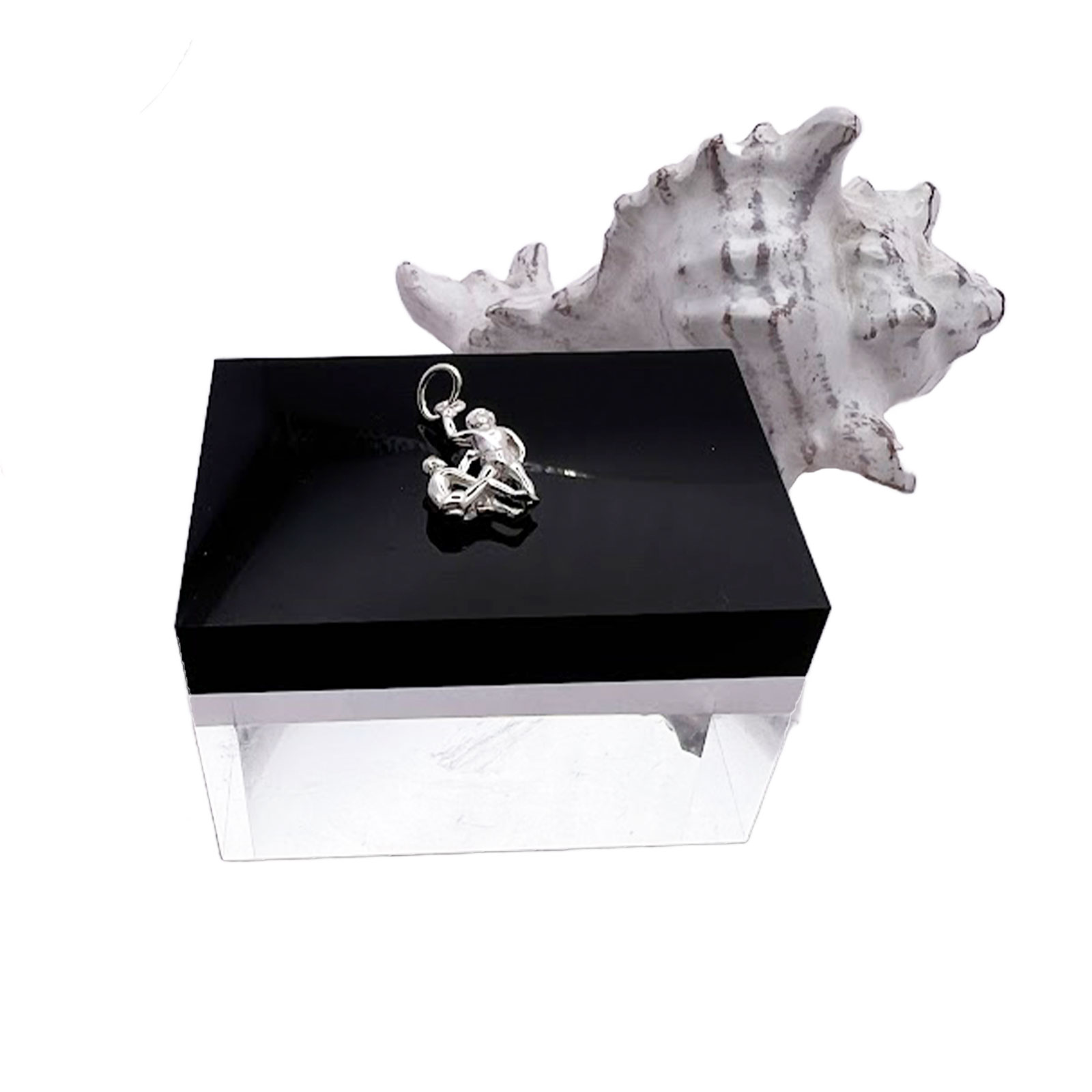 Sterling Silver Gemini Zodiac Charm 2 Gemini Zodiac Charm