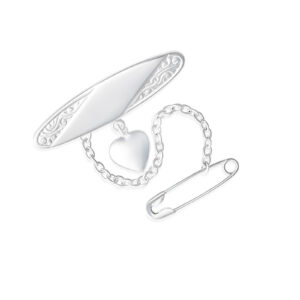 Heart Drop Oval Baby Brooch 6 Heart Drop Oval Baby Brooch