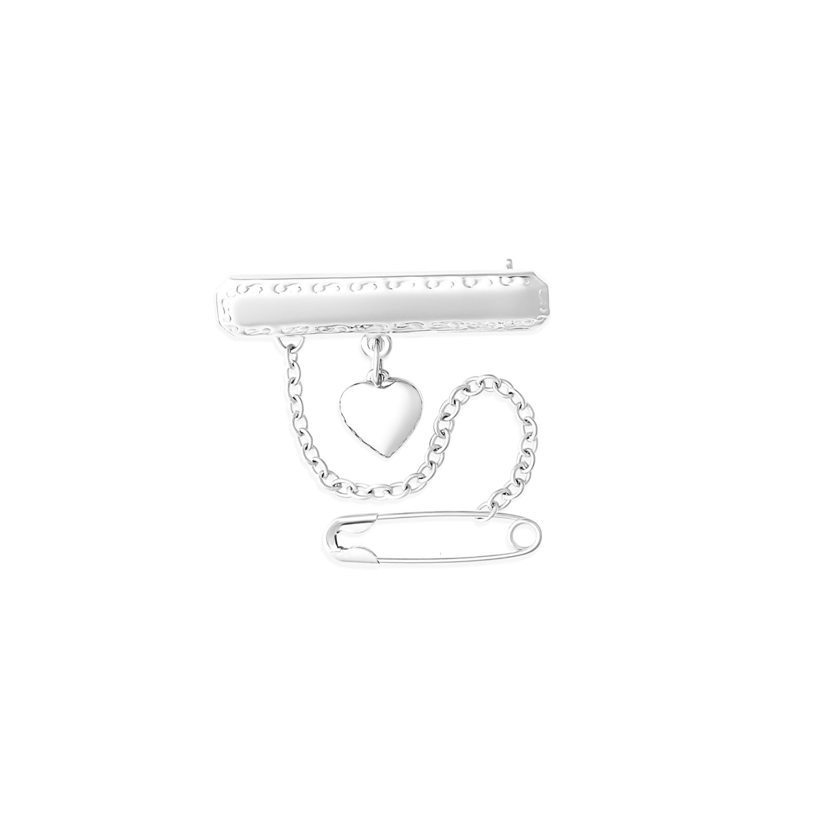 Heart Drop Rectangular Baby Brooch 4 Heart Drop Rectangular Baby Brooch