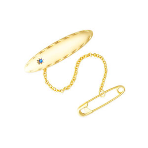 Blue Stone Oval Baby Brooch 7 Oval Baby Brooch