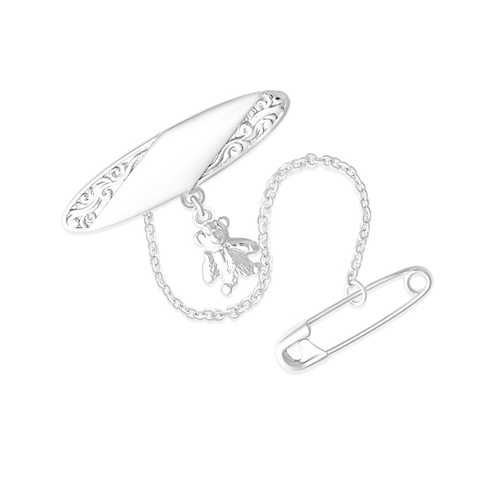 Teddy Bear Oval Baby Brooch 3 Teddy Bear Oval Baby Brooch