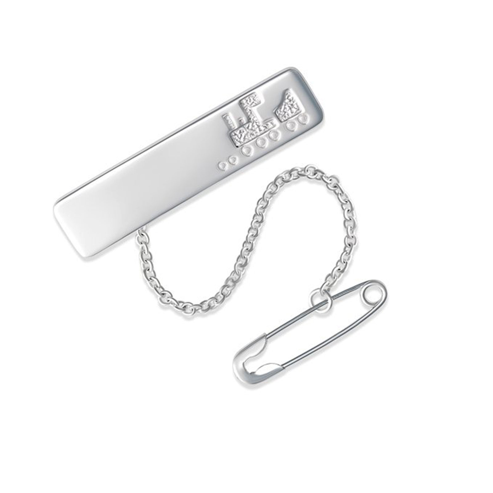 Rectangle Train Baby Brooch 2 Train Baby Brooch