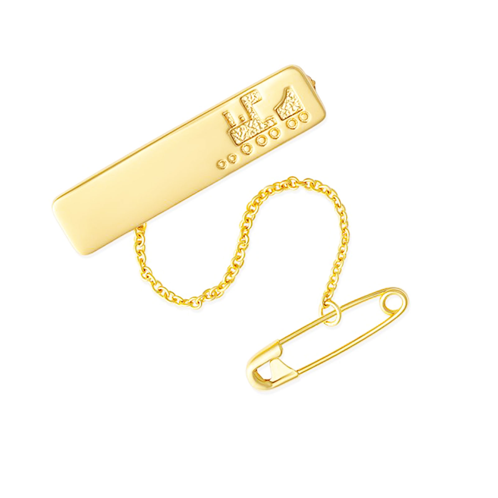 Rectangle Train Baby Brooch 3 Train Baby Brooch