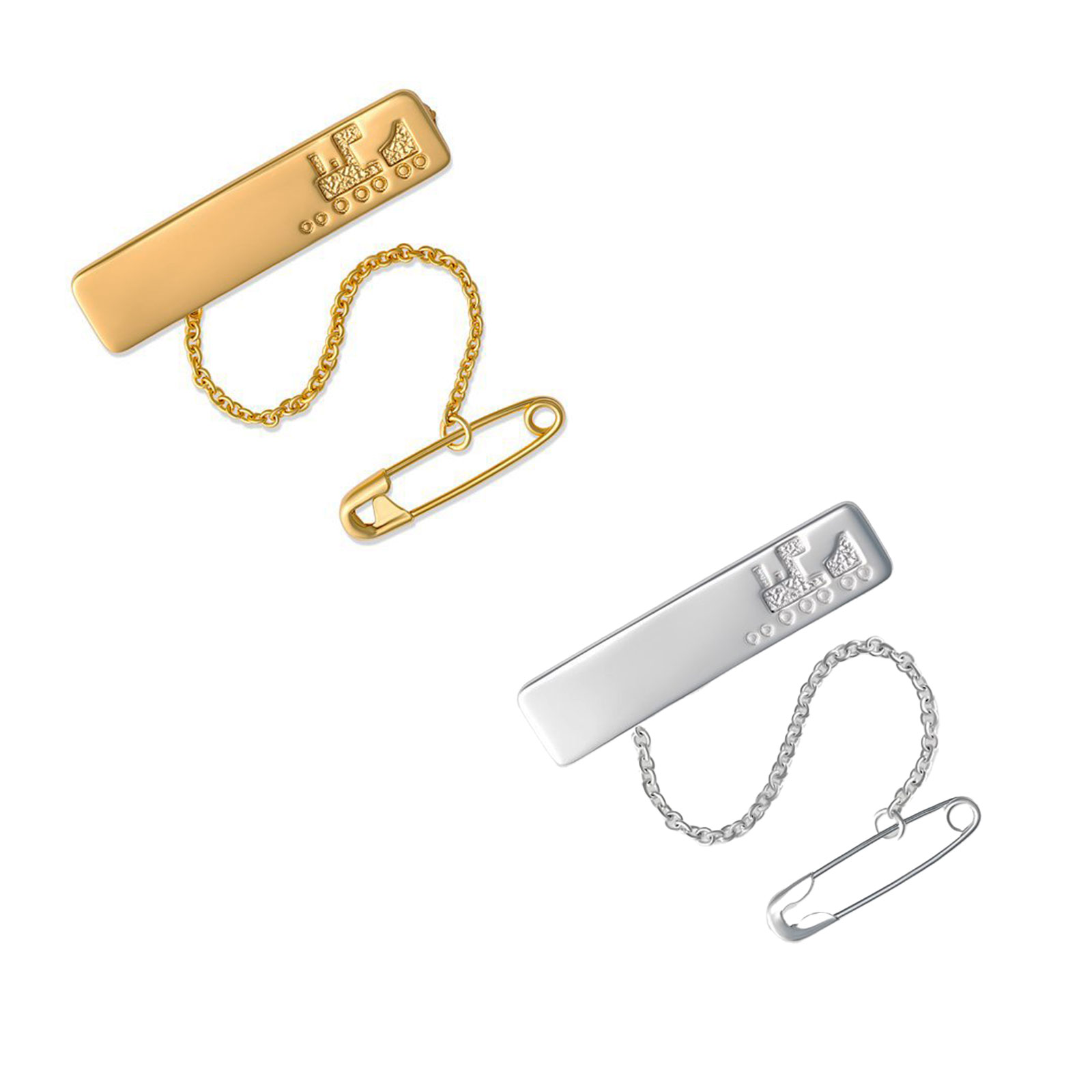 Rectangle Train Baby Brooch 1 Train Baby Brooch