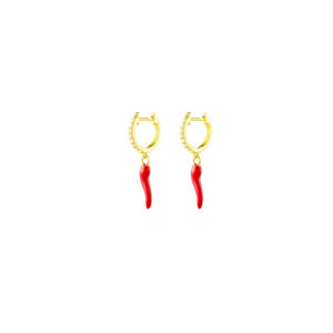 Cornicello Huggie Earrings
