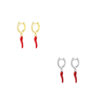 Cornicello Huggie Earrings