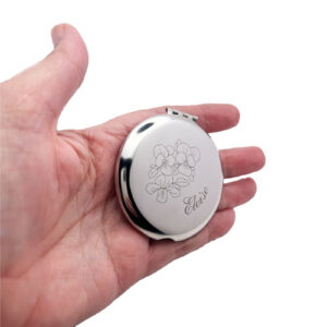 Birth Flower Jewellery Compact Mirror