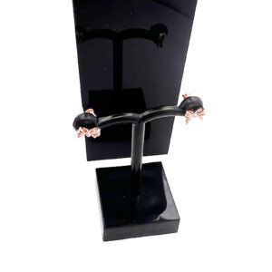 Bow and Pearl Stud Earrings