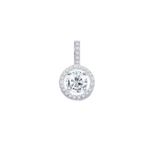 CZ Halo Pendant