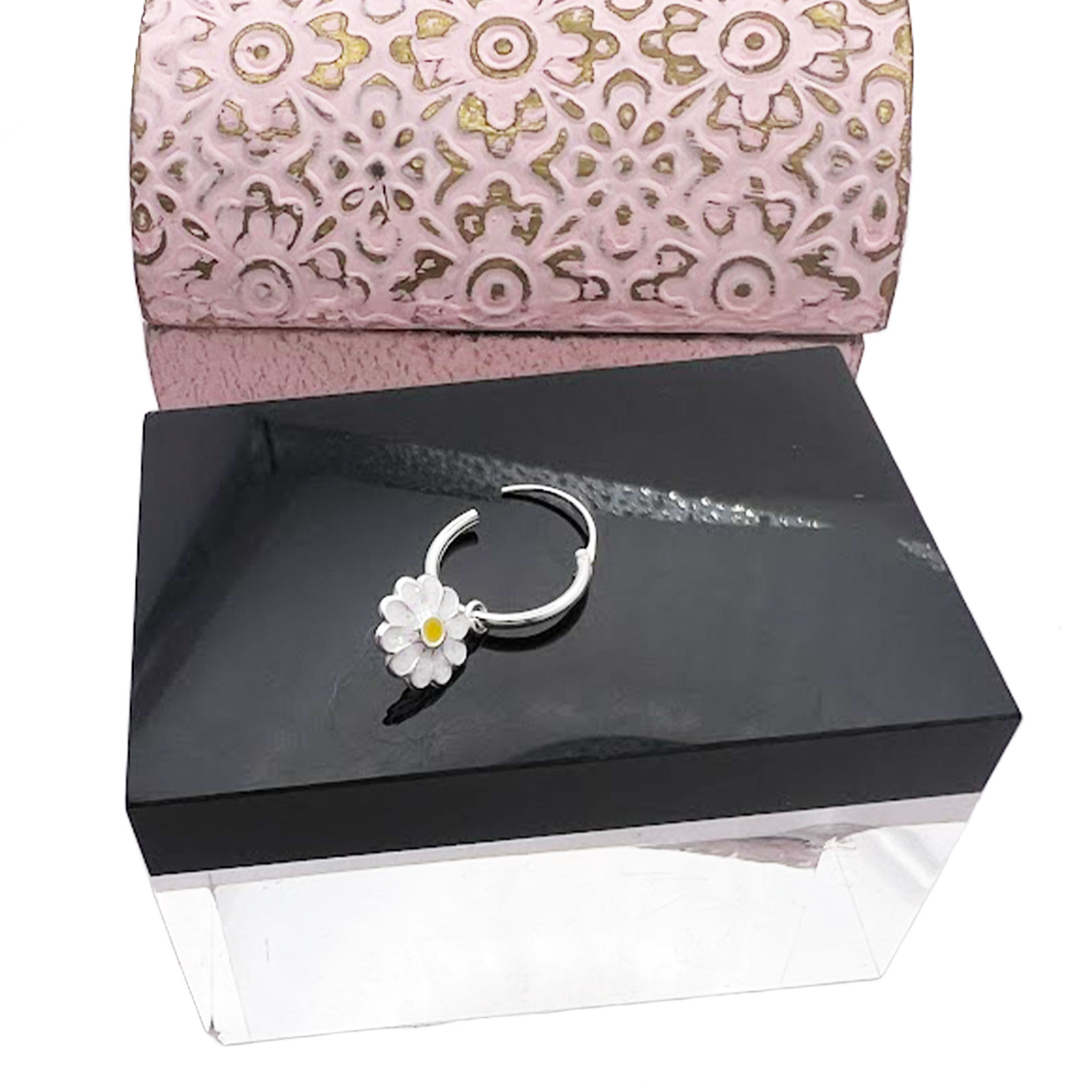 Daisy Huggie Earrings 4 Daisy Huggie Earrings