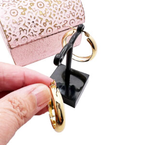 30mm Gold Hoop Earrings 6 Gold Hoop Earrings