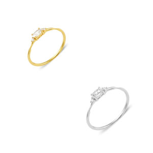 Sterling Silver Oval CZ Ring