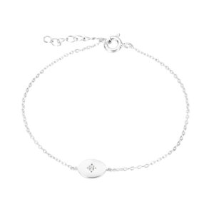 Oval and CZ Bracelet