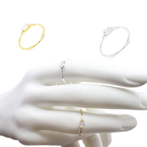 Sterling Silver Oval CZ Ring