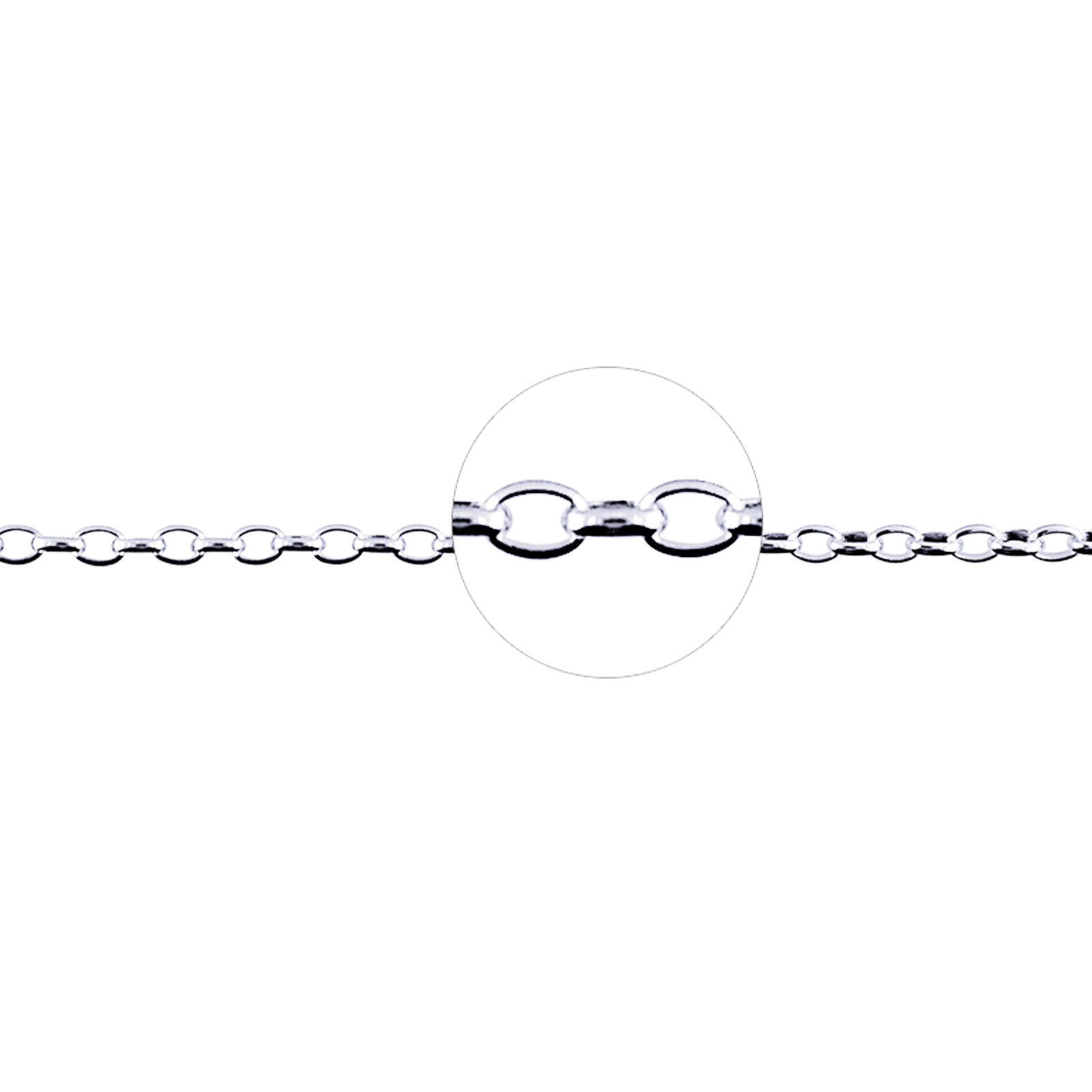 Sterling Silver Oval Belcher Chain 3 Oval Belcher Chain