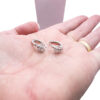 Art Deco Silver Huggies 2 Art Deco Silver Huggies