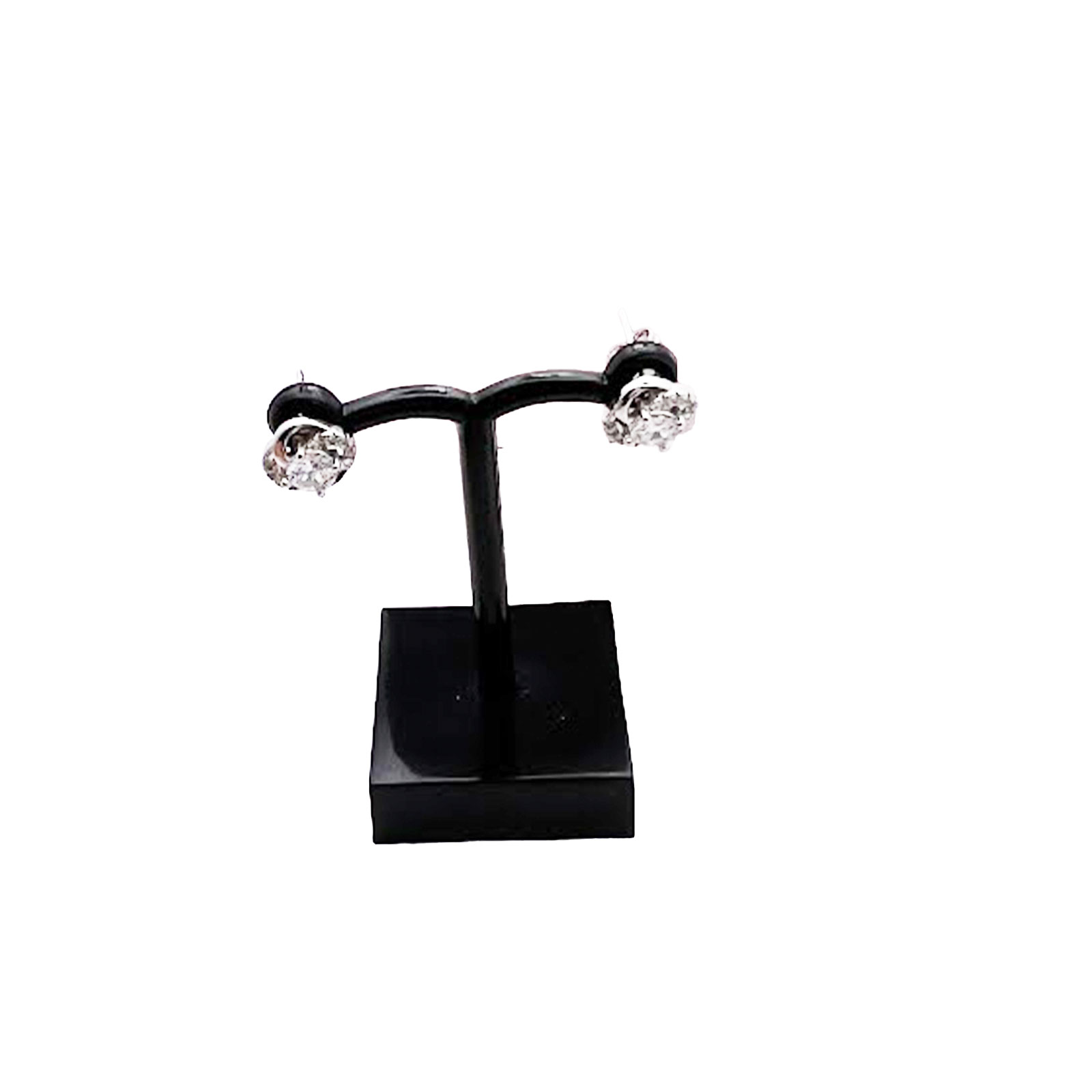 CZ Floral Stud Earrings