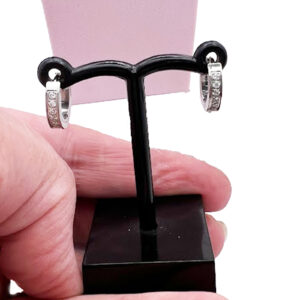 CZ Huggie Earrings